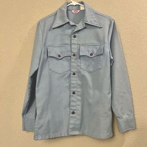 Vintage 1970s LEVI'S Big E Overshirt / Jacket ~ Western ~ Made in USA